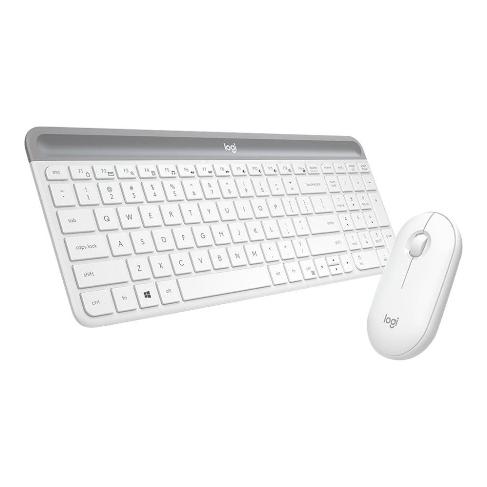 LOGITECH MK470 SLIM WIRELESS KEYBOARD & MOUSE COMBO (US) WHITE