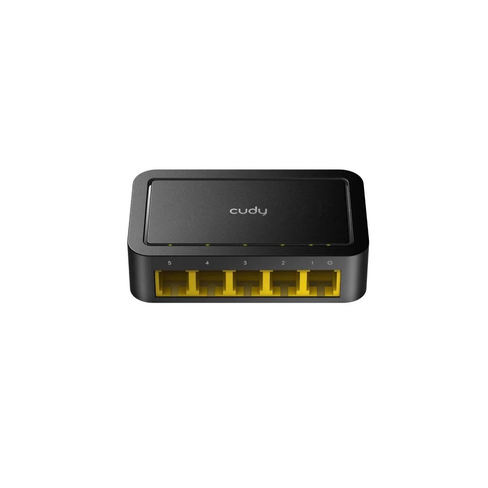CUDY NETWORK SWITCH 5 PORT 10/100 MBPS BLACK FS105D