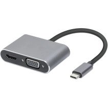 I-BOX ADAPTER USB-C (M) TO HDMI 4K (F) / VGA FHD (F) / USB 3.2 / PD 100W