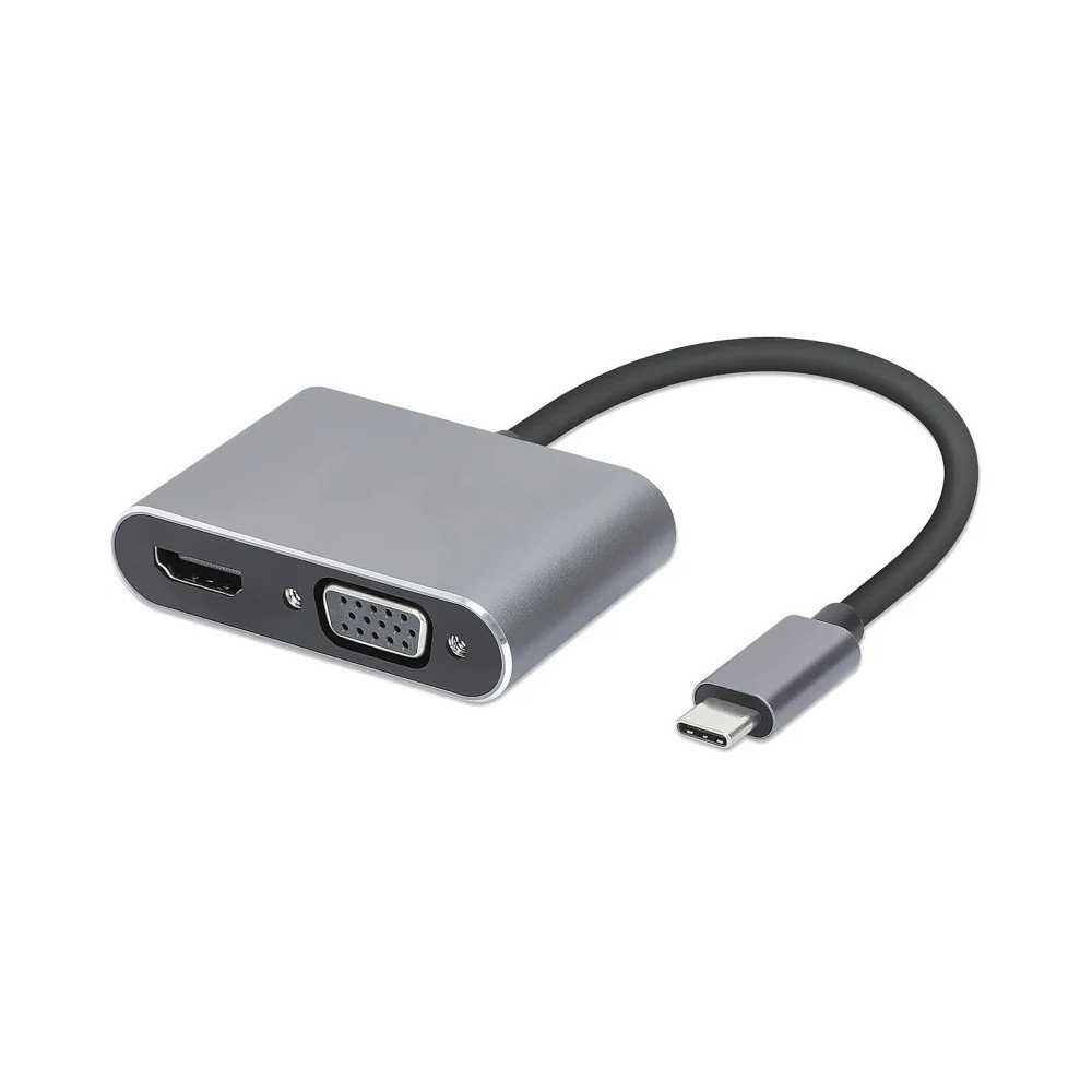 I-BOX ADAPTER USB-C (M) TO HDMI 4K (F) / VGA FHD (F) / USB 3.2 / PD 100W