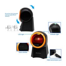 QOLTEC WIRED USB DESKTOP BARCODE READER / QR CODE SCANNER | 1D 2D |