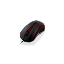 I-BOX WIRED OPTICAL MOUSE i2712 USB BLACK / RED 1.5M IMOF2712U