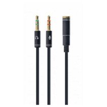 CABLEXPERT 3.5MM 4-PIN SOCKET (F) TO 2 X 3.5MM PLUG (M) ADAPTER CABLE