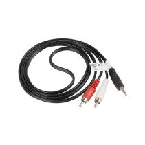 LANBERG 3.5MM 3-PIN (M) TO 2 X RCA (M) ADAPTER CABLE