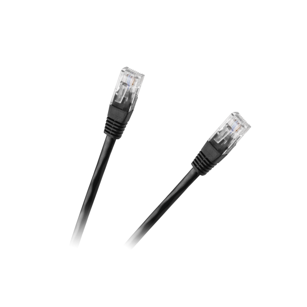 PATCHCORD CABLE UTP 8C PLUG-PLUG CAT6E 1.5M BLACK