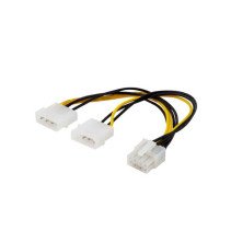 SAVIO POWER CABLE 2X MOLEX 4 PIN (M) – 8 PIN EPS AK-18