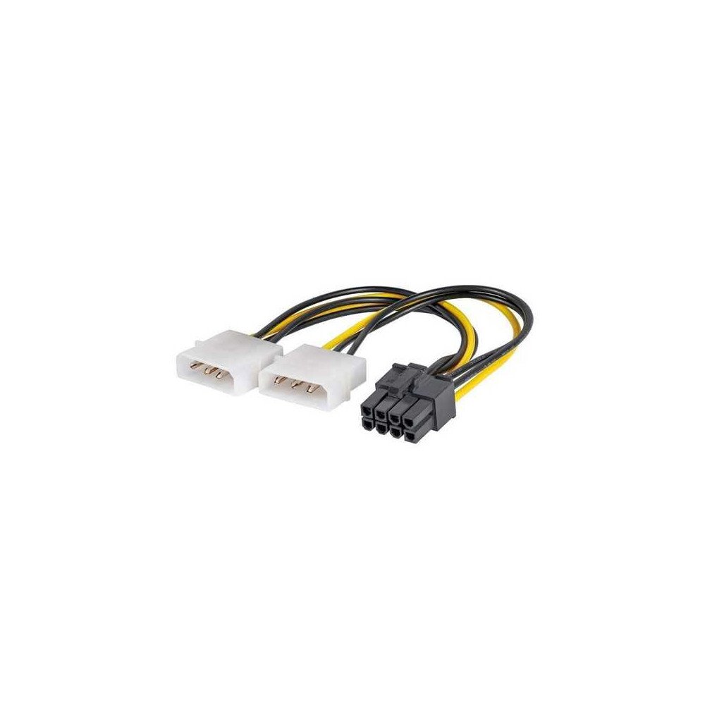 SAVIO POWER CABLE 2x MOLEX 4 PIN M – 8 PIN PCI-EXPRESS AK-45