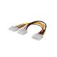 SAVIO POWER CABLE MOLEX 4 PIN (M) TO 2X IDE 4 PIN (M) 0.18M AK-09