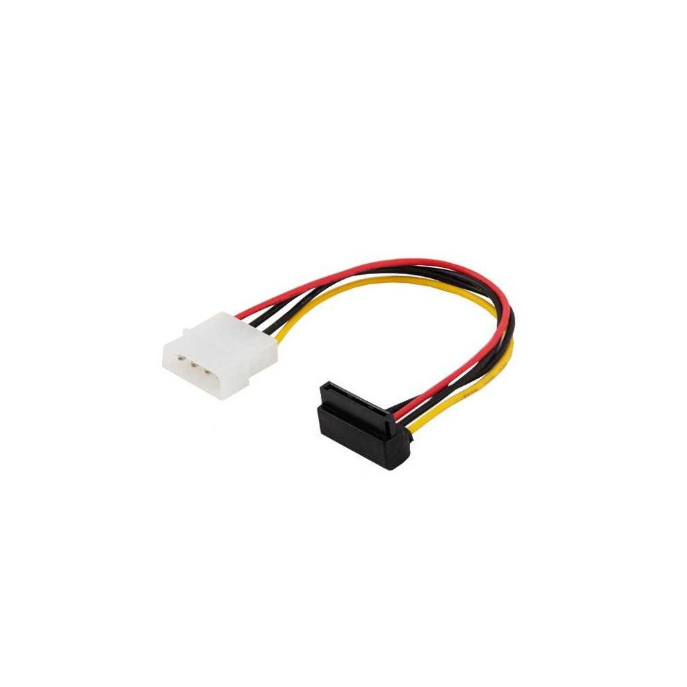 SAVIO POWER CABLE MOLEX 4 PIN (M) – SATA 15 PIN (F)ANGLED AK-11