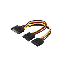 SAVIO POWER CABLE SATA 15 PIN (M) TO 2X SATA 15 PIN (F) AK-17