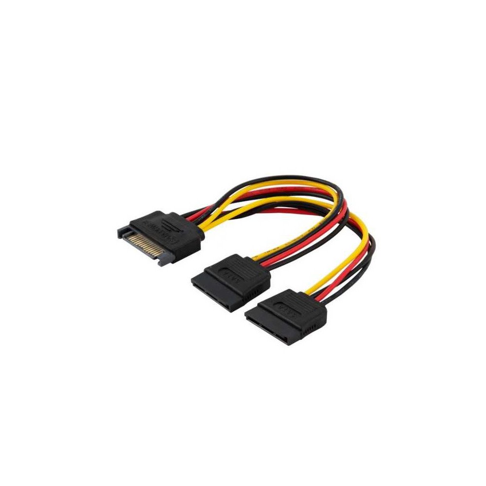 SAVIO POWER CABLE SATA 15 PIN (M) TO 2X SATA 15 PIN (F) AK-17