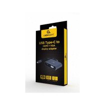 CABLEXPERT ADAPTER USB-C (M) TO HDMI (F) / VGA (F) D-SUB GREY A-USB3C-HDMIVGA-01