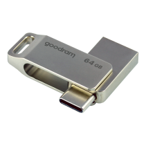 GOODRAM USB 3.2 GEN 1 TYPE A / USB TYPE-C 64GB ODA3 SILVER